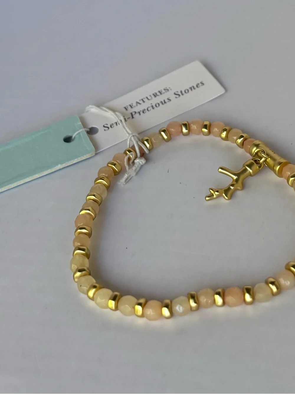 Spartina 449 Calm Waters Pink Jade Bracelet